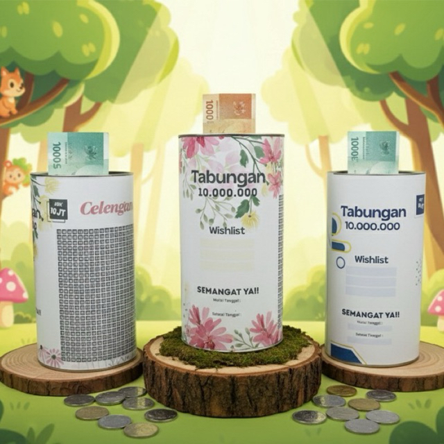 Celengan Target 10 Juta Jumbo Tabungan Target Celengan Viral Tabungan Anak Celengan Souvenir