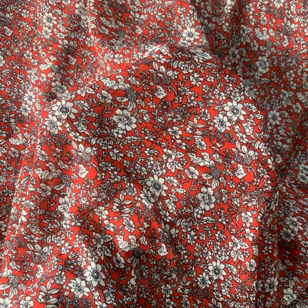 kain sifon motif bunga - kain sifon yoryu - kain sifon premium - kain motif premium