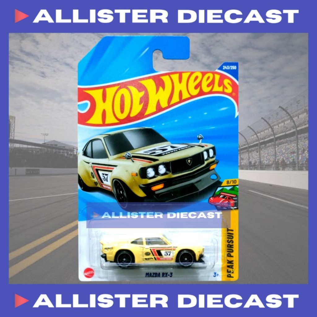 Hot Wheels Mazda RX3 Kuning Hotwheels Mazda RX3 Yellow HW Peak Pursuit Hot Wheels JDM Car