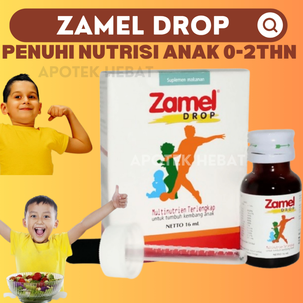 Zamel Drop Vitamin Bayi Vitamin Anak Vitamin C Vitamin A Vitamin B Vitamin Anak 1 tahun Vitamin Anak