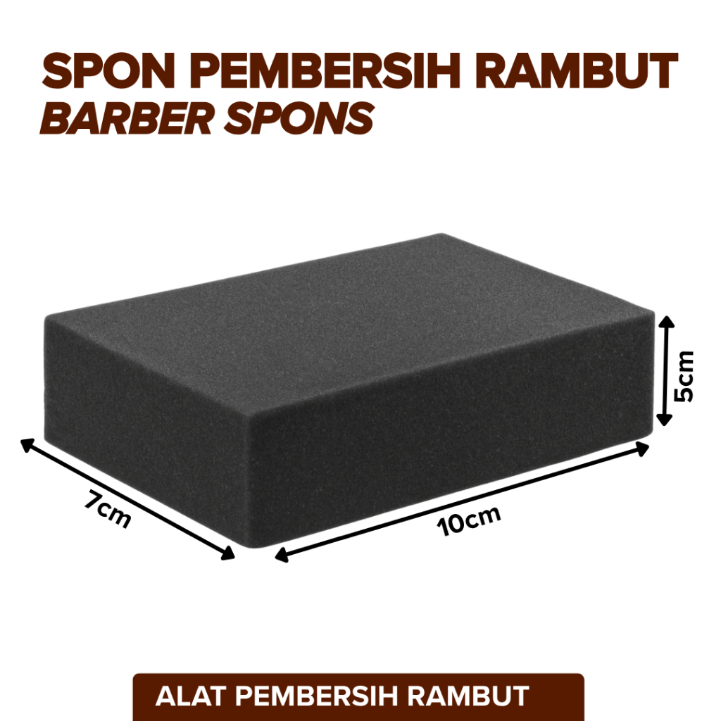 Spon Busa Pembersih Sisa Rambut Cukur Pangkas Rambut Barbershop