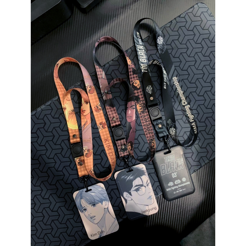 Tali Lanyard Karakter Manhwa Jinx dan Holder ID Card Manhwa Jinx
