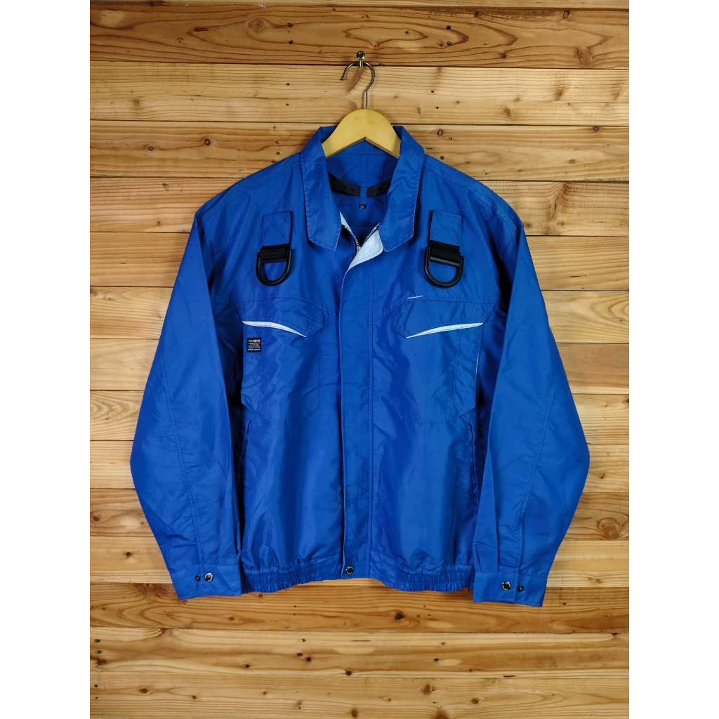 AGGRESS COOLFAN KU90470F FULL HARNESS COMPATIBLESAFETY AIRCRAFT TACTICAL WORK JACKET SIZE XL