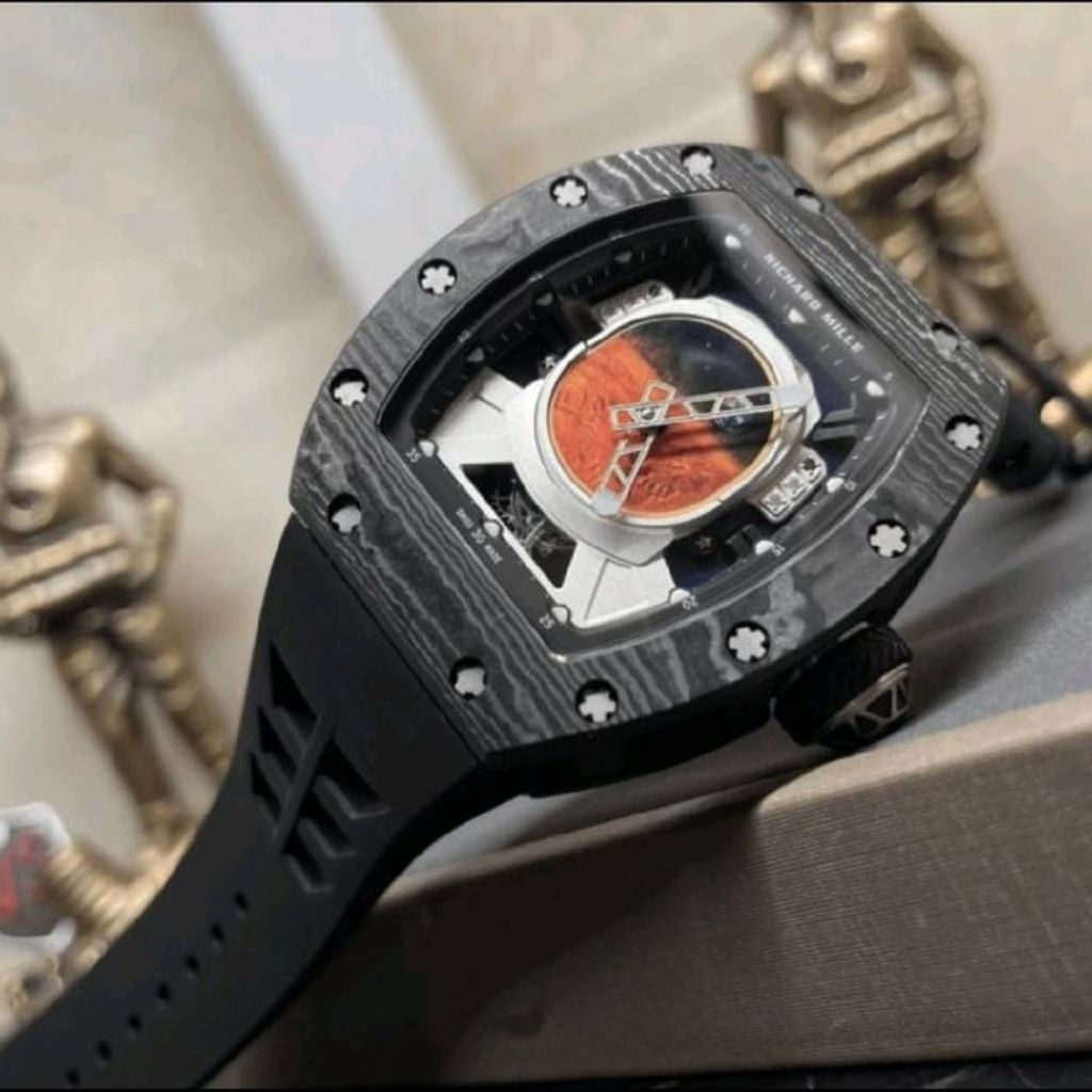 JAM PRIA EDISI TERBARU/JAM TANGAN MEWAH/JAM TANGAN RM52-05 PHARREL WILLIAMS TOURBILLON MANUAL WINDIN