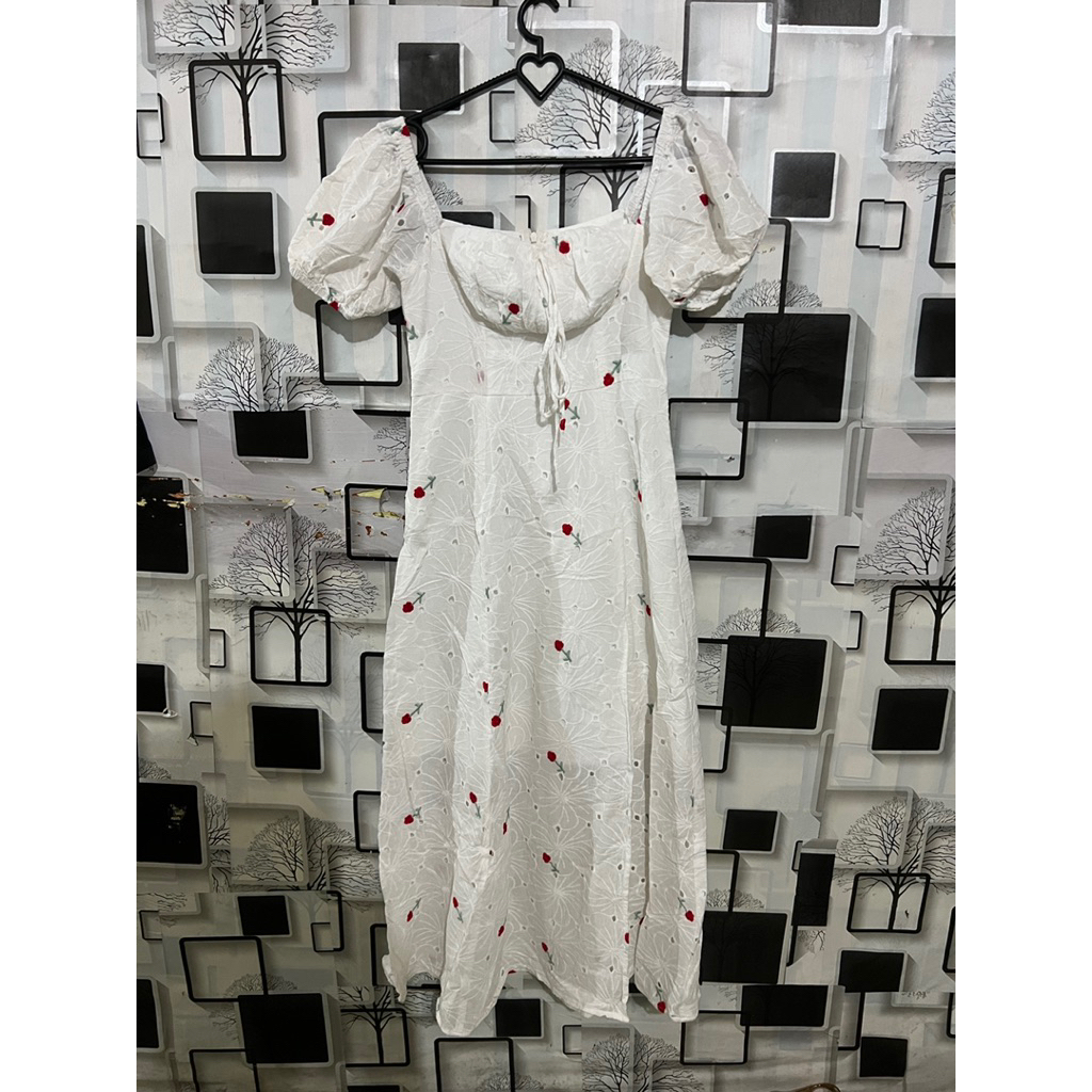 BKK KATBOL BORDIR WHITE DRESS