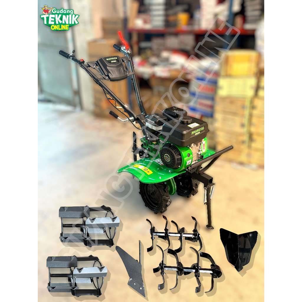 Mesin Traktor Mini MAHKOTA MC-800 / Mesin Cultivator Bajak Sawah Kebun Ladang Basah Kering - Tiller 