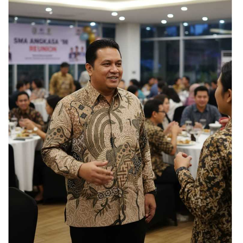 SURABAYAOS17 EDCO Kemeja Batik Pria Lengan Panjang BIG JUMBO SIZE Katun Premium Halus 101224 Cream