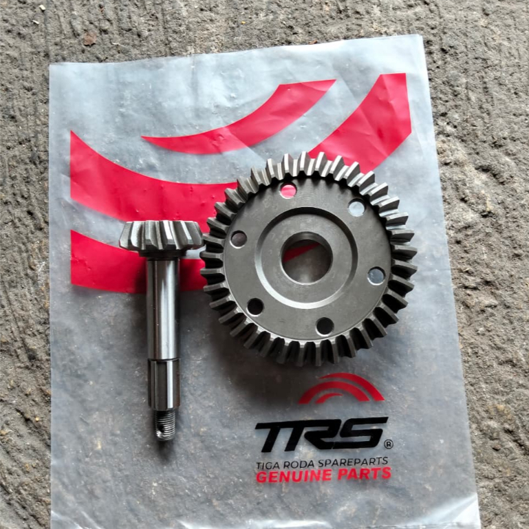 Gigi Gardan Set Gardan Matahari + As Reduksi Gardan Belakang 37T / 13T Motor Roda Tiga [CAM SMG] (00