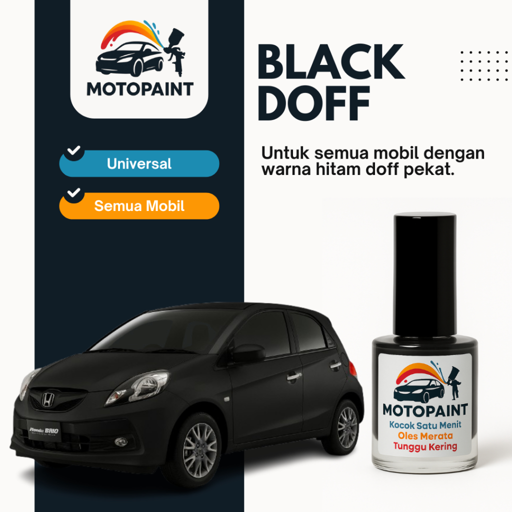 Cat Oles Mobil – Cat Baret Mobil – Touch Up Paint Black Doff  Universal