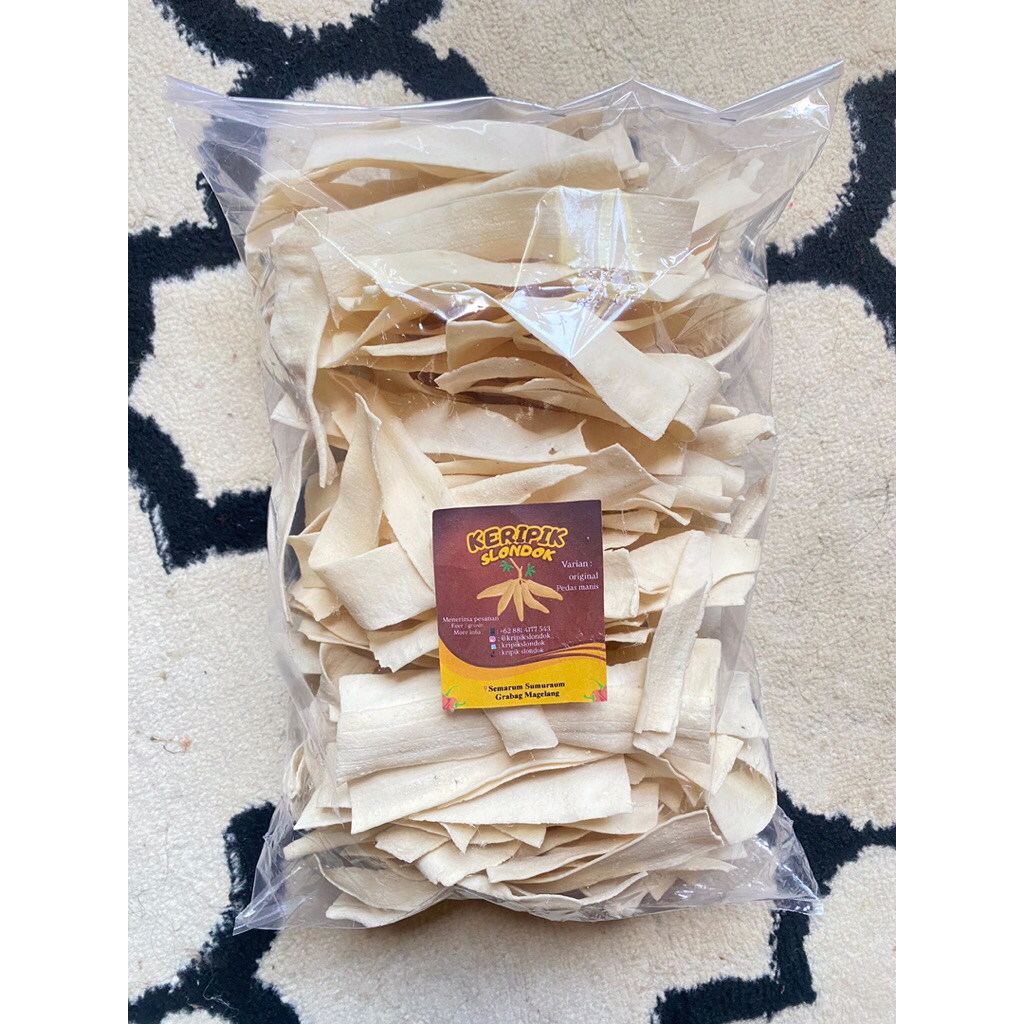 Kripik slondok mentah Original 1KG - slondok khas magelang