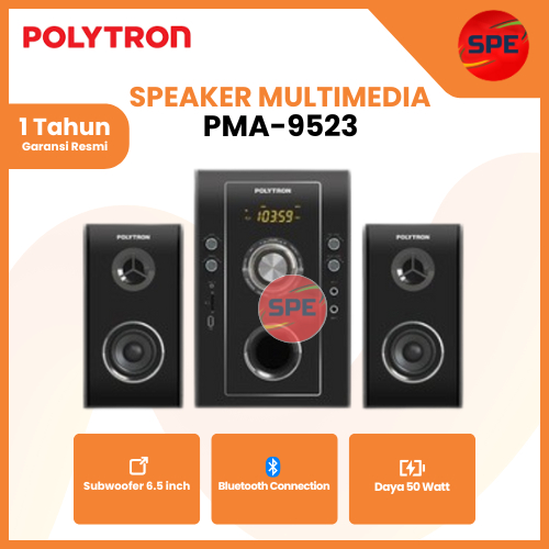 SPEAKER MULTIMEDIA POLYTRON PMA 9523 / PMA9523 GARANSI RESMI (MEDAN)