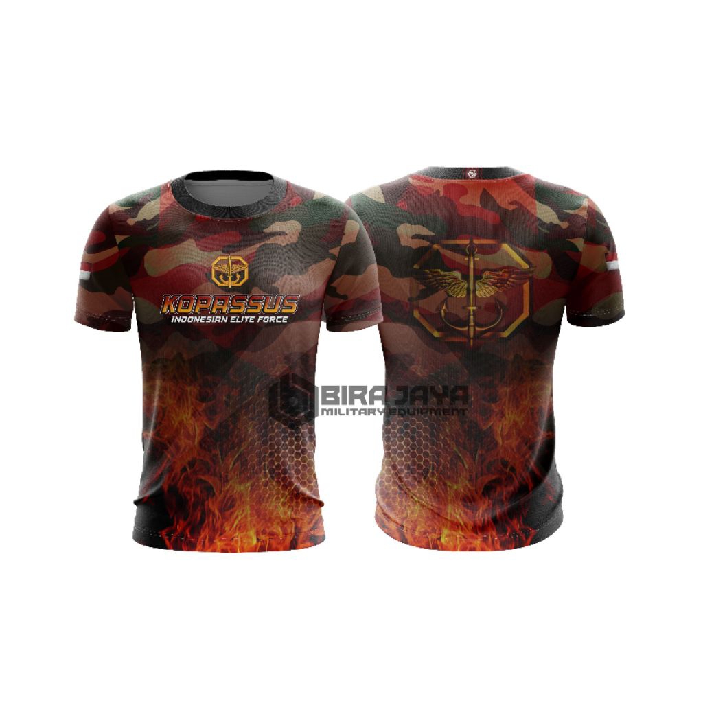 KOPASSUS / baju kaos jersey MILITER / TNI ARMY TERBARU
