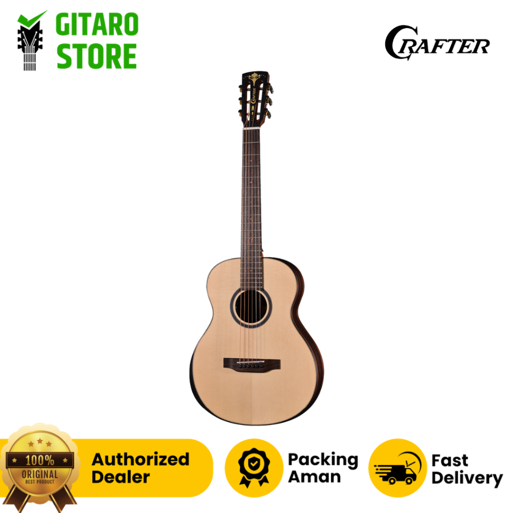 Gitar Akustik Elektrik CRAFTER MINO MACASSAR Solid Brand Korea