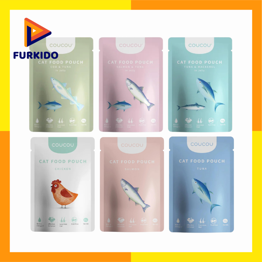 Coucou Pouch Wet Food 85 Gr / Makanan Basah Kucing