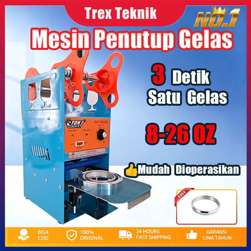ETON GIMPET Mesin Cup Sealer 16-26 Oz | BISA untuk Gelas Aqua 12-22oz & Es Teh Jumbo | Mesin Press G