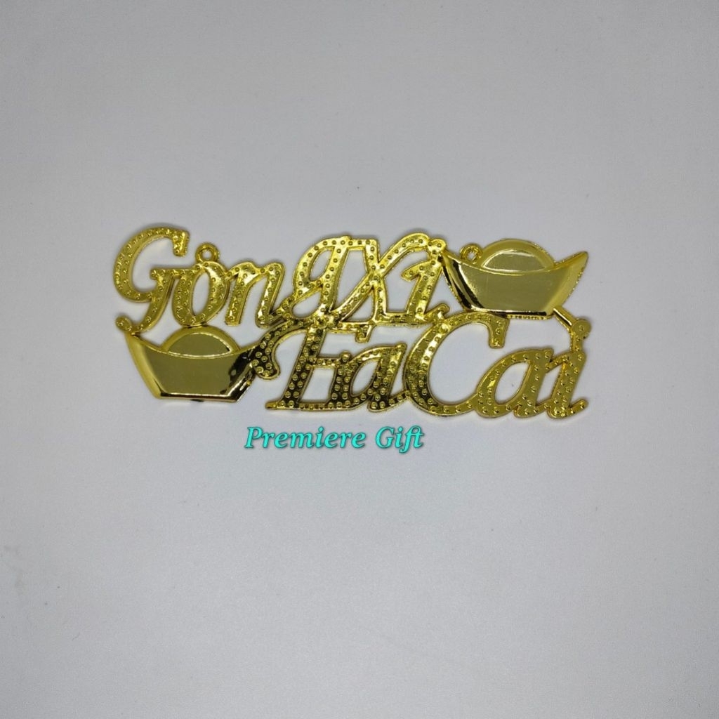 topper tulisan gong xi fa cai 14 cm