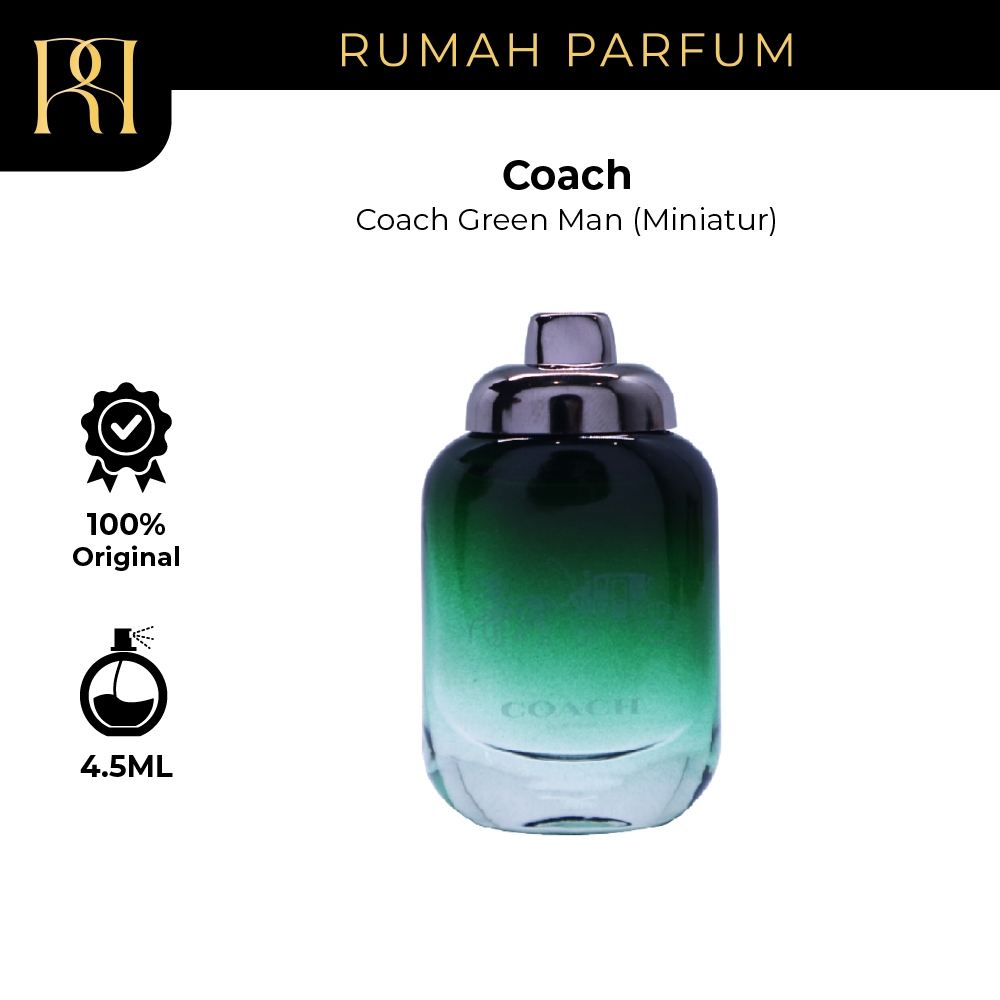 Parfum Pria Coach Coach Green Man (Miniatur) (4,5 mL) Perfume Cowok Tahan Lama dan Wangi