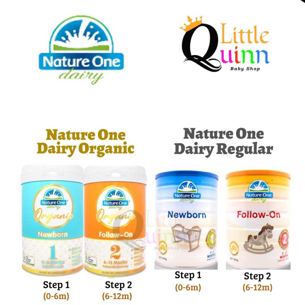 Nature One Dairy Organic Formula Milk Step 1 dan 2 / Nature One Dairy Formula Milk