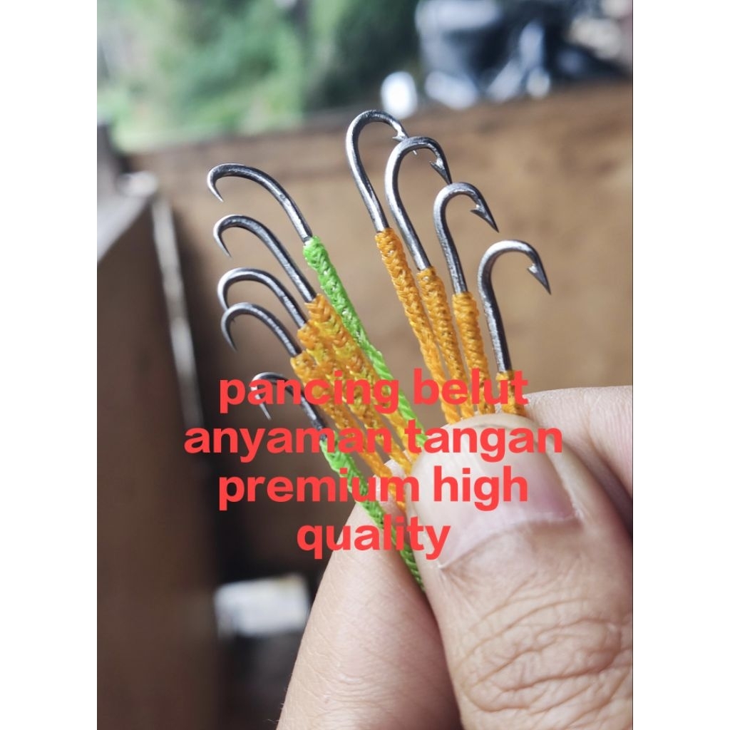 SBRB-pancing/urek belut sia pakai premium high quality/tajam kuat&bermutu/pancing belut senar 3 lapi