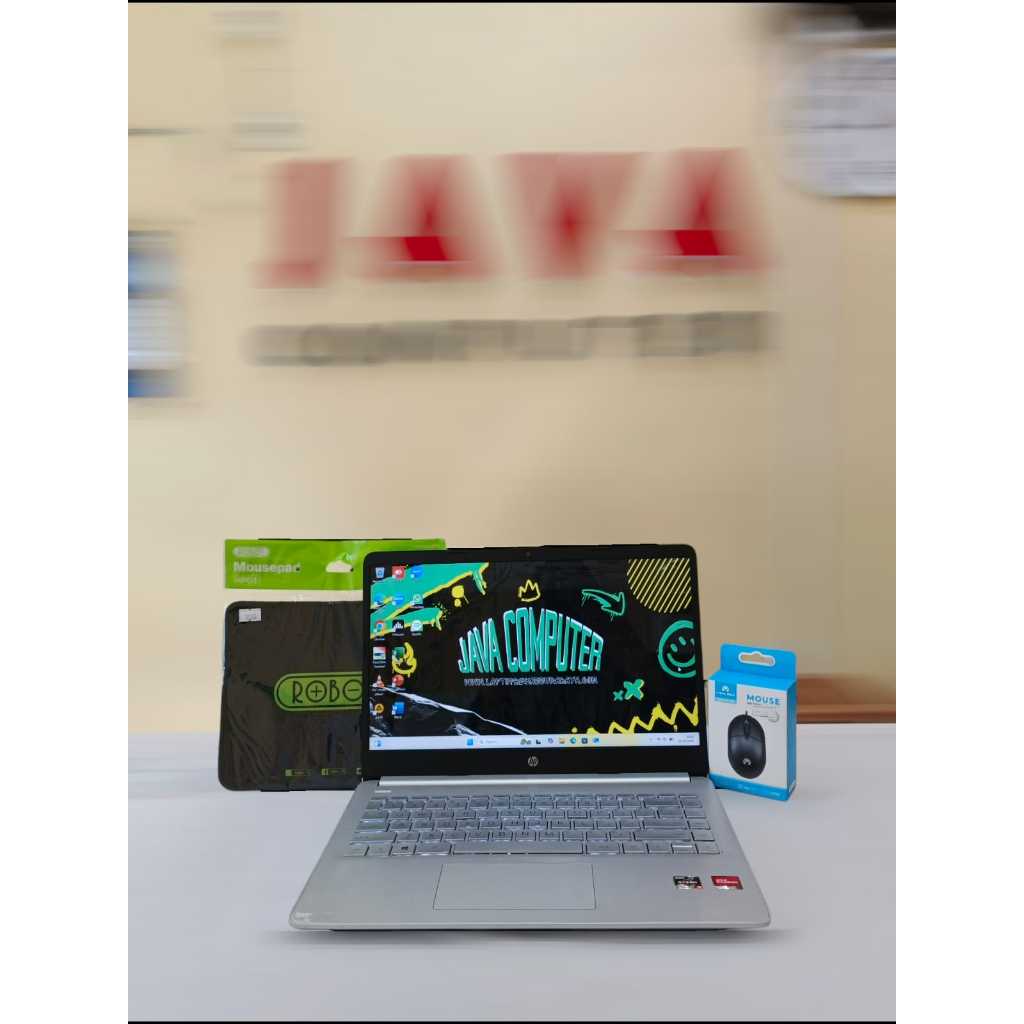 HP 14s-FQ1032AU AMD Ryzen 3 5300U RAM 8GB DDR4 SSD 512GB Second