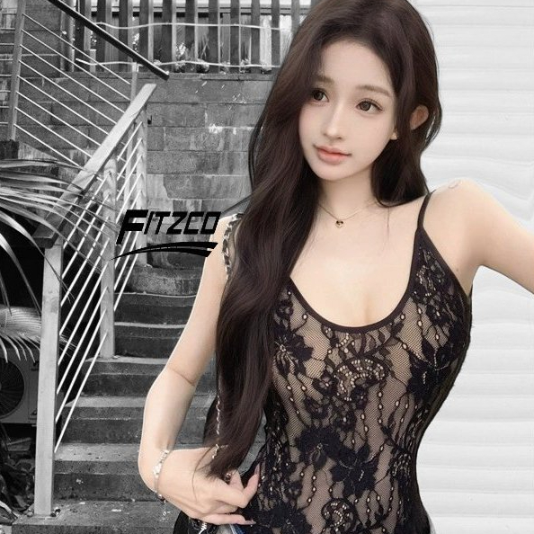 FITZCO 2256# Bodysuit Rose Flower Atasan Wanita Kancing Bawah Include Cup