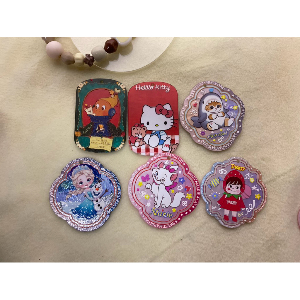 Akrilik Bandul Aneka Bentuk, timbul | Marie Cat | Mofusand | Twinkle | Hello kitty | Peko | Princess