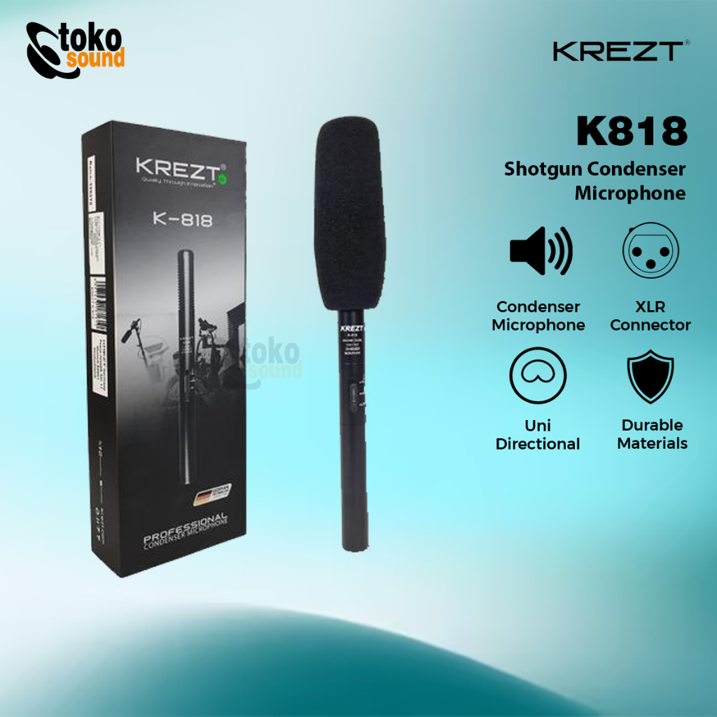 Krezt K818 - Shotgun Condenser Microphone
