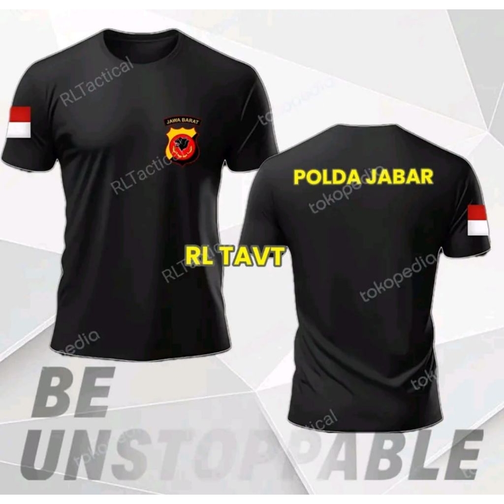 Kaos Polda Jabar Desain Simpel
