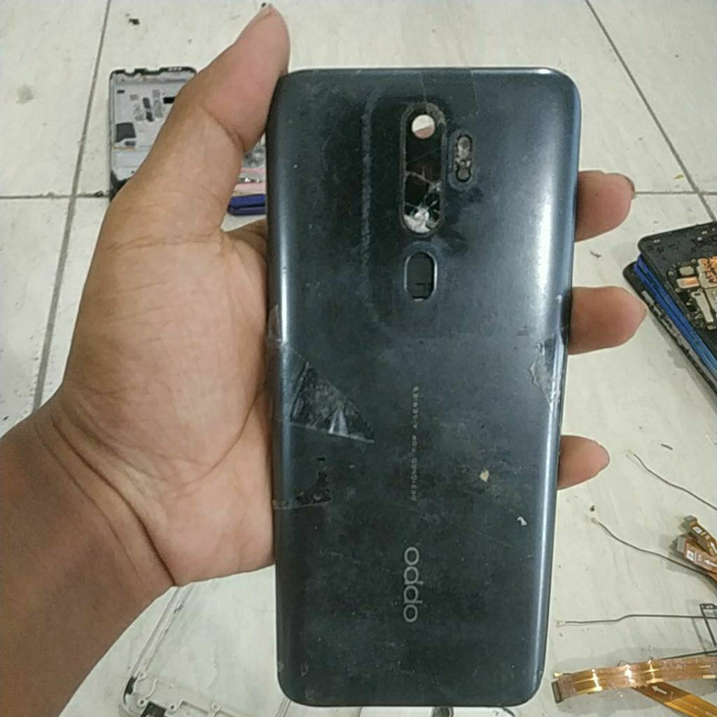 backdoor bekas Oppo A5 2020 cek deskripsi