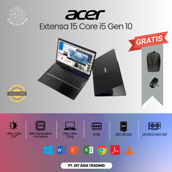 ACER EXTENSA 15 CORE i5 GEN 10