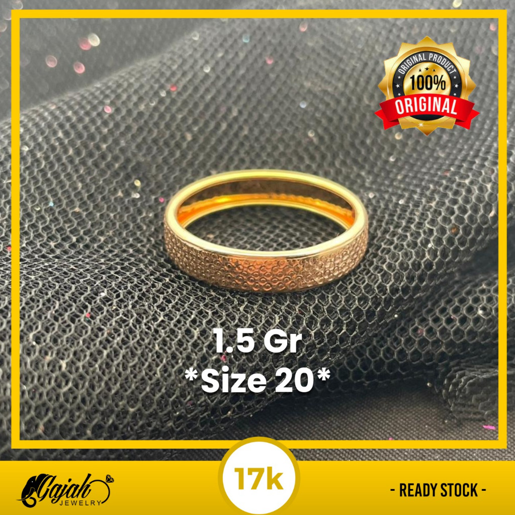 Cincin Emas 17K 1.5 Gram Toko Emas Gajah Online Salatiga 7953