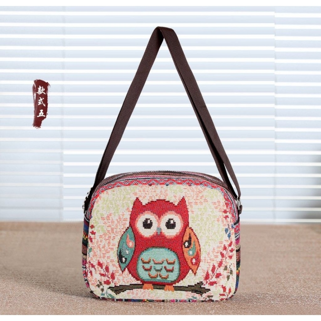 FF002 Tas Selempang Etnik Thailand / Tas Kanvas / Tas Murah Viral