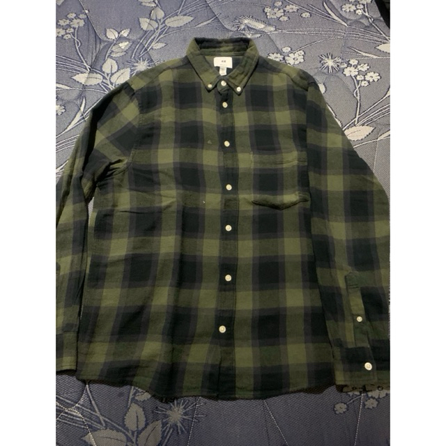 kemeja flannel h&m