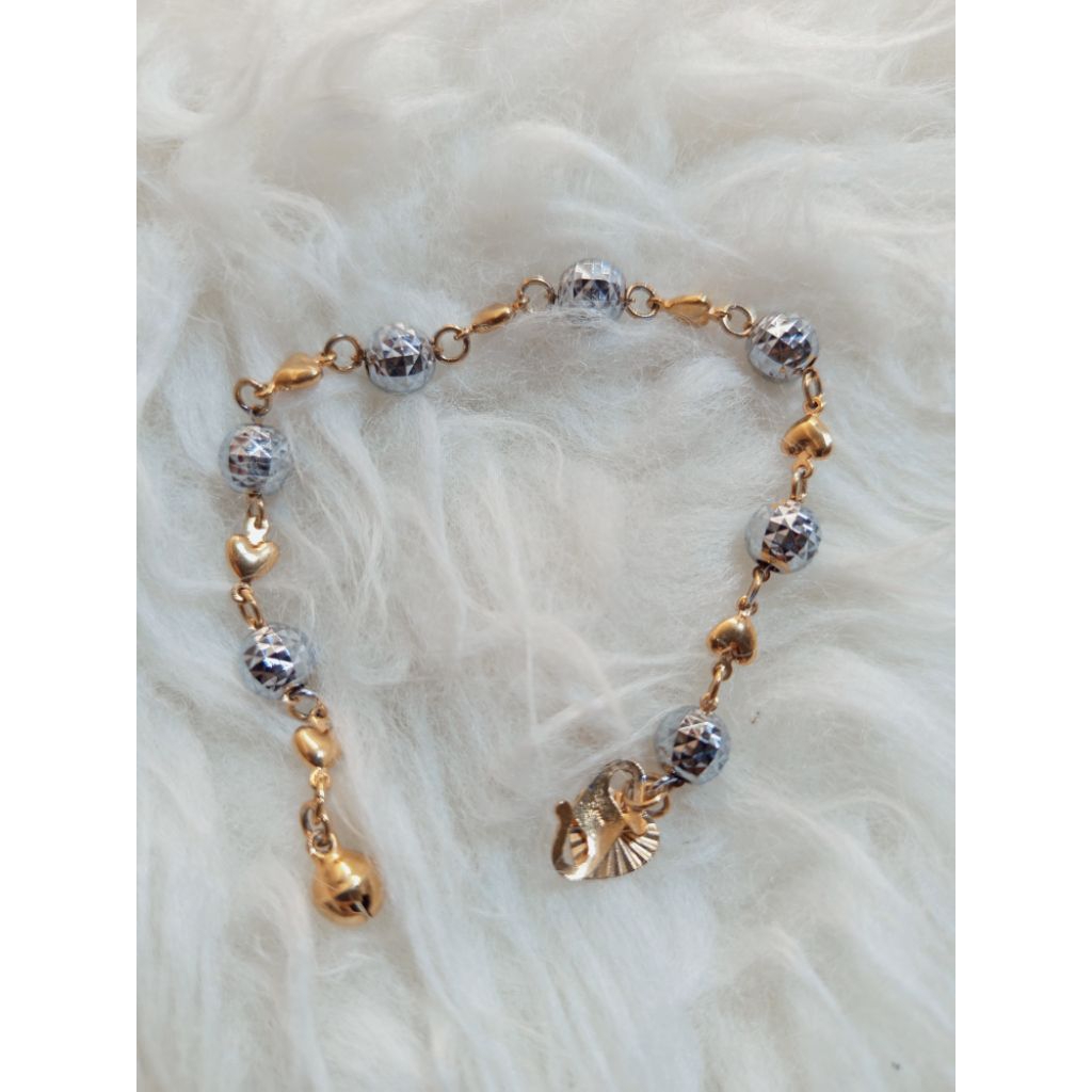 GELANG XUPING BANGLE PERMATA PUTIH ELEGAN