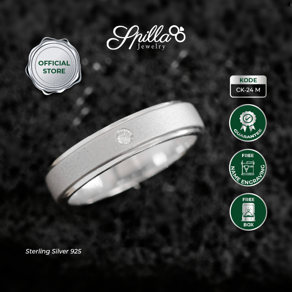 Spilla Jewelry Cincin Pria Cincin Perak Custom Model CK-24