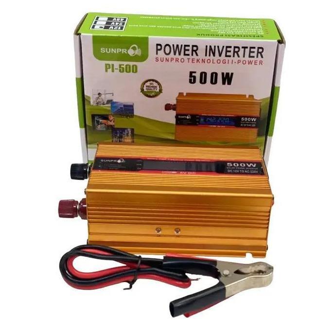SUNPRO POWER INVERTER DC ke AC PI 500W SUNPRO 500 WATT