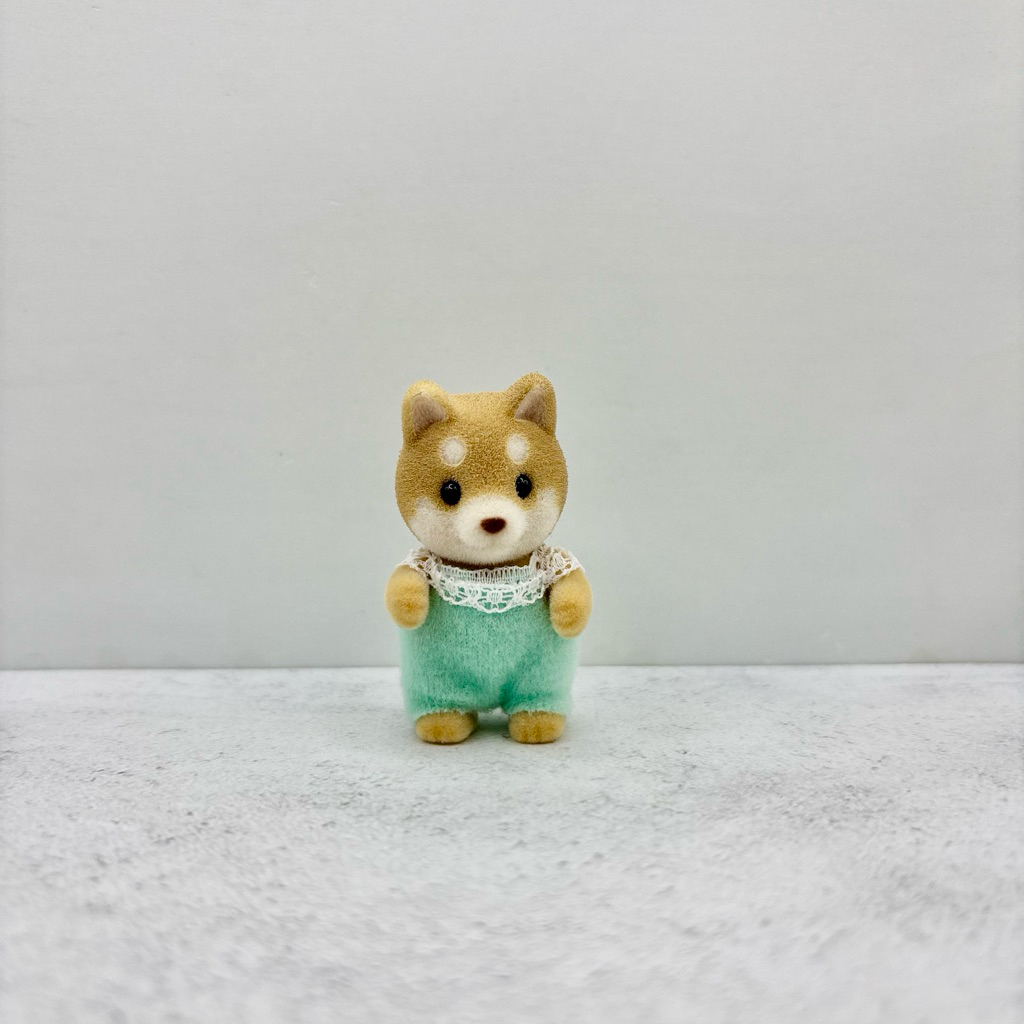 (New) Sylvanian Families Baby Shiba Dog Cream | Costume