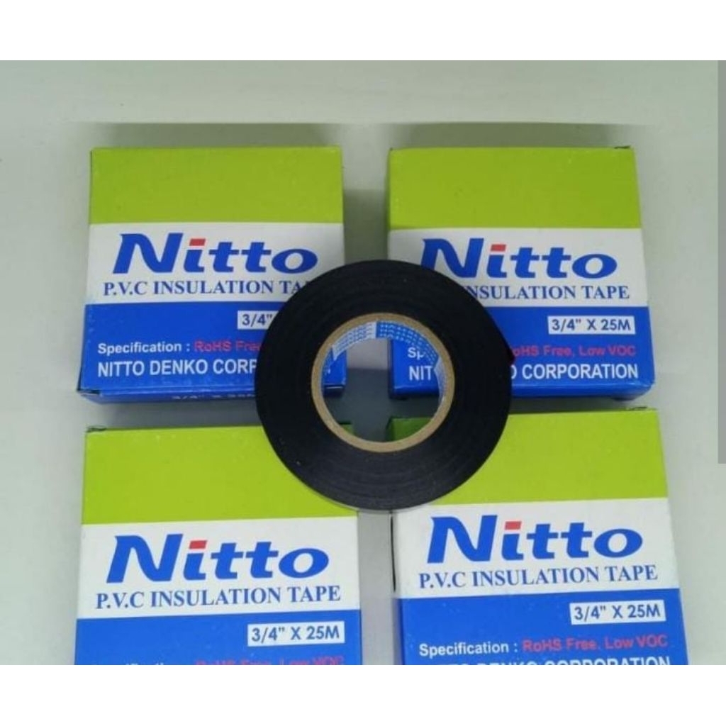 Isolasi Hitam Nitto 3/4 X 25m Premium