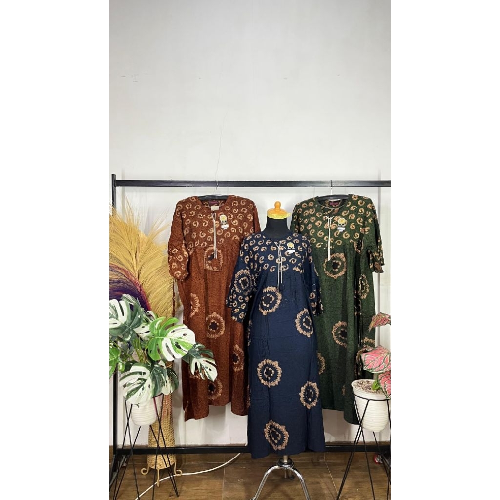 Daster 3/4 Premium Jumbo Cempaka #Dst.Lonceng