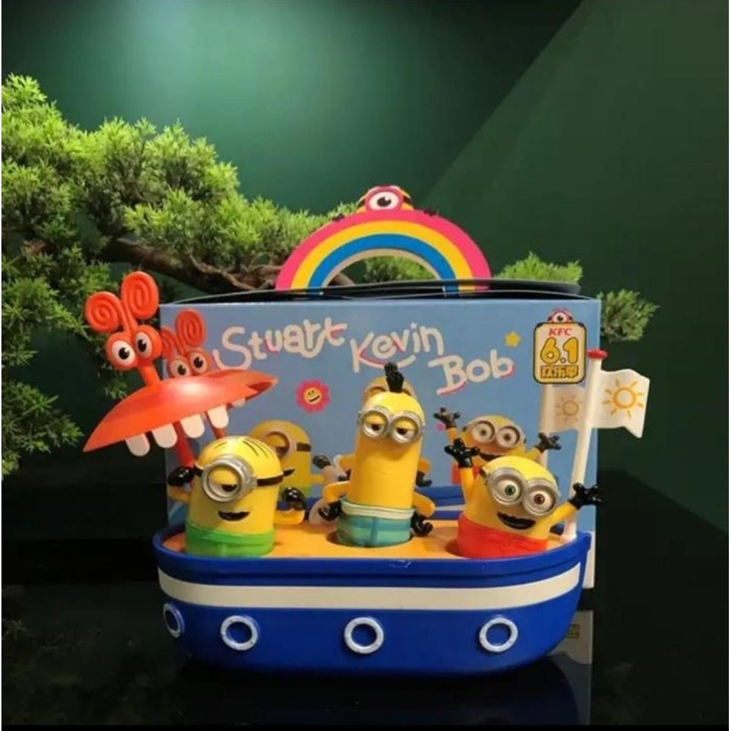 Mainan Music Box Happy meal KFC Beijing Minion Pajangan