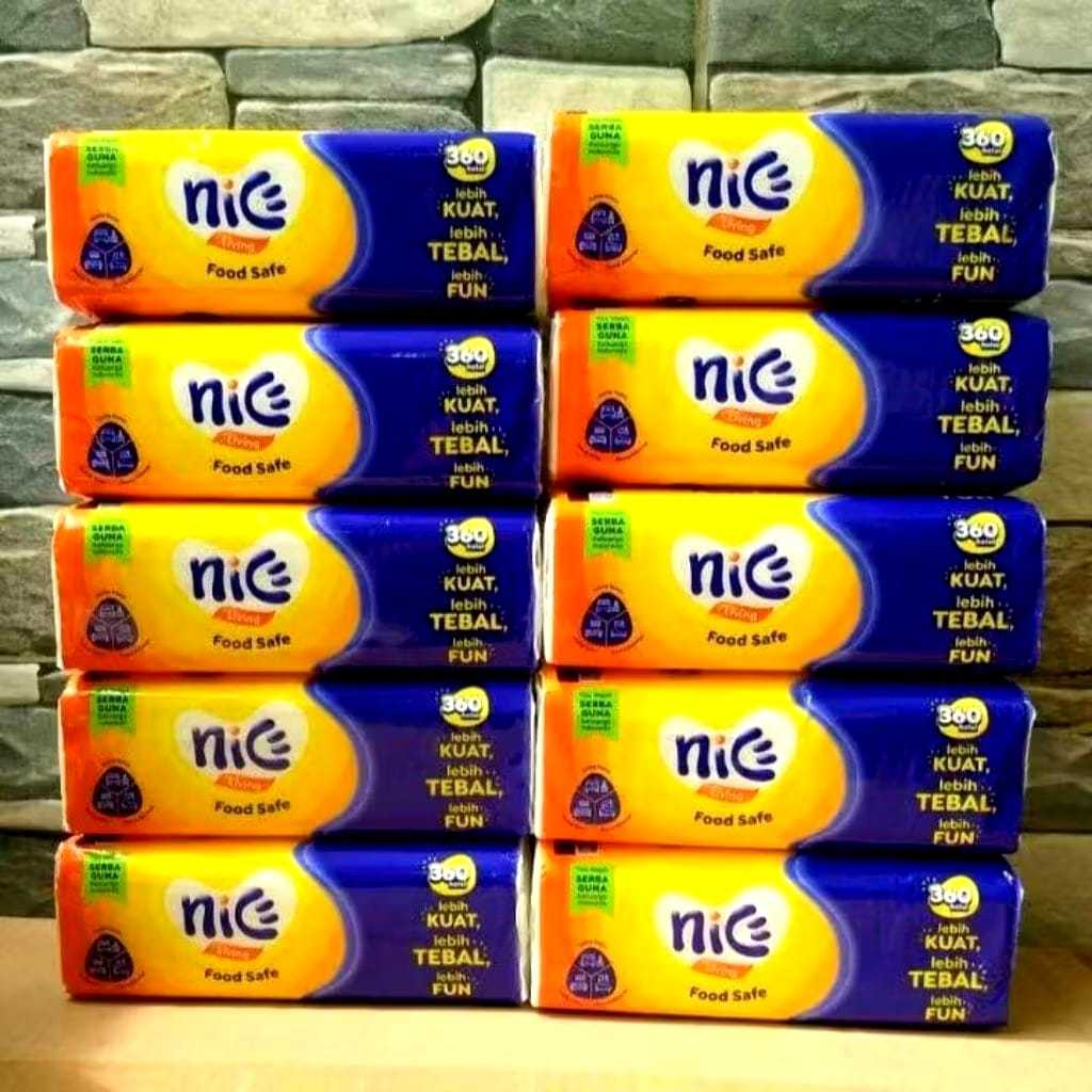 Tissue Nice 10 Pack 360 Helai Serat Alami Tissue Facial