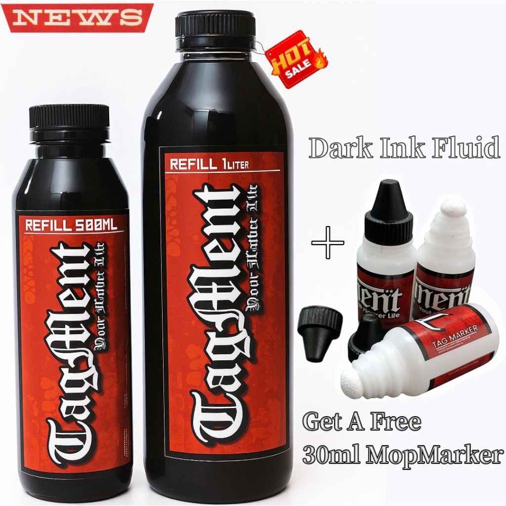 Anjaya Sejati - Tagment 1Liter Tinta Hitam Permanent Tinta Black Outdoor Tinta Bombing Tinta