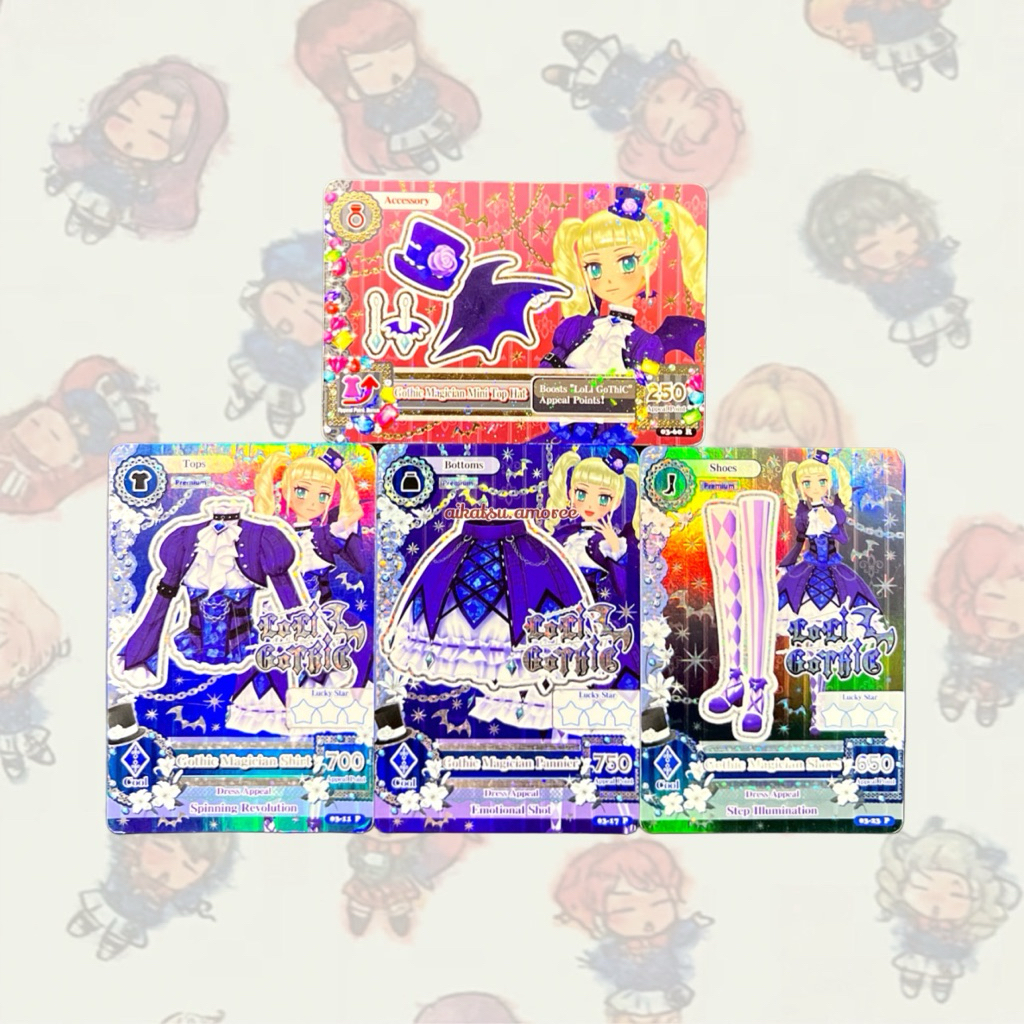 Aikatsu Premium Loli Gothic Gothic Magician Set Yurika Todo