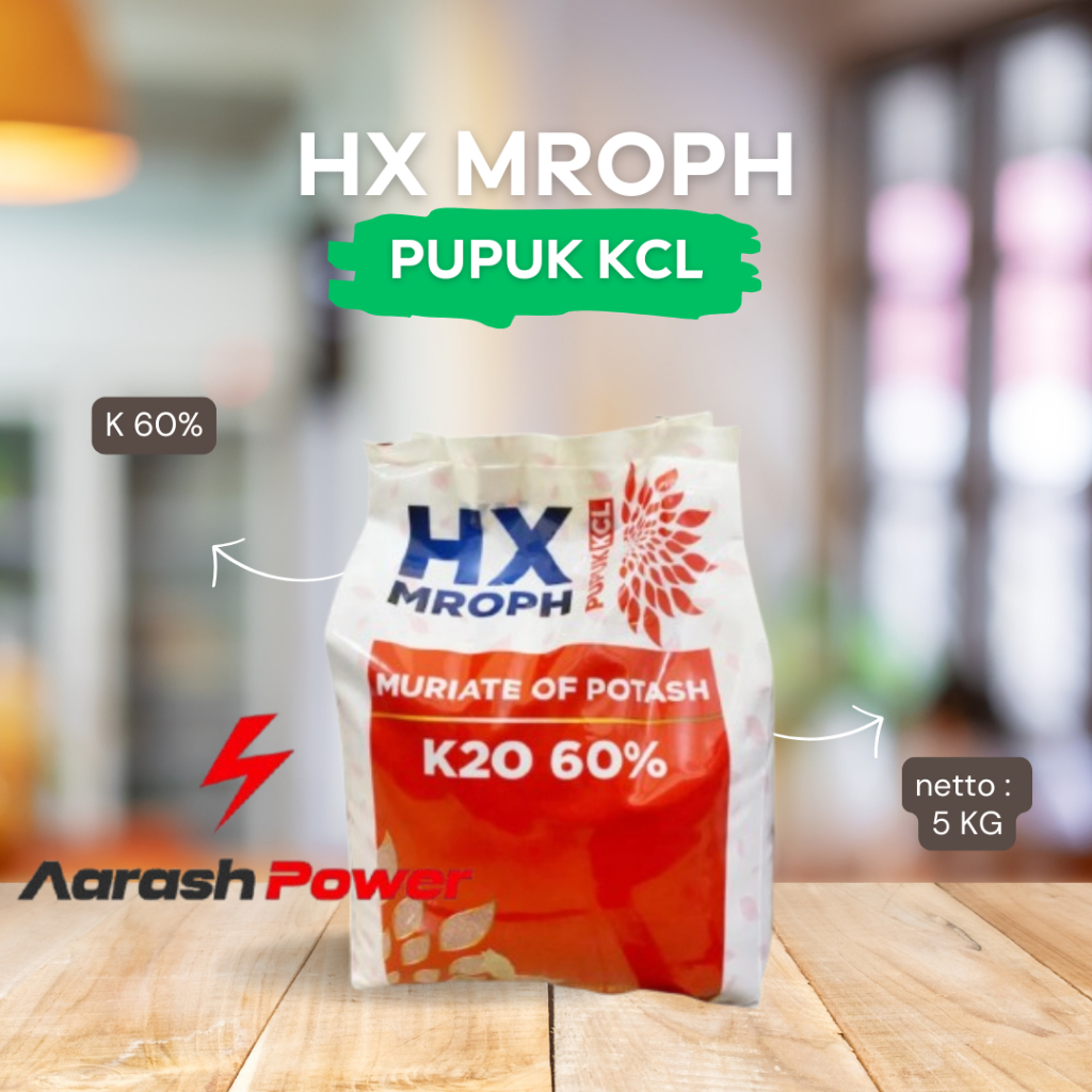 Pupuk KCL HX MROPH Produksi DGW Kemasan 5 Kg