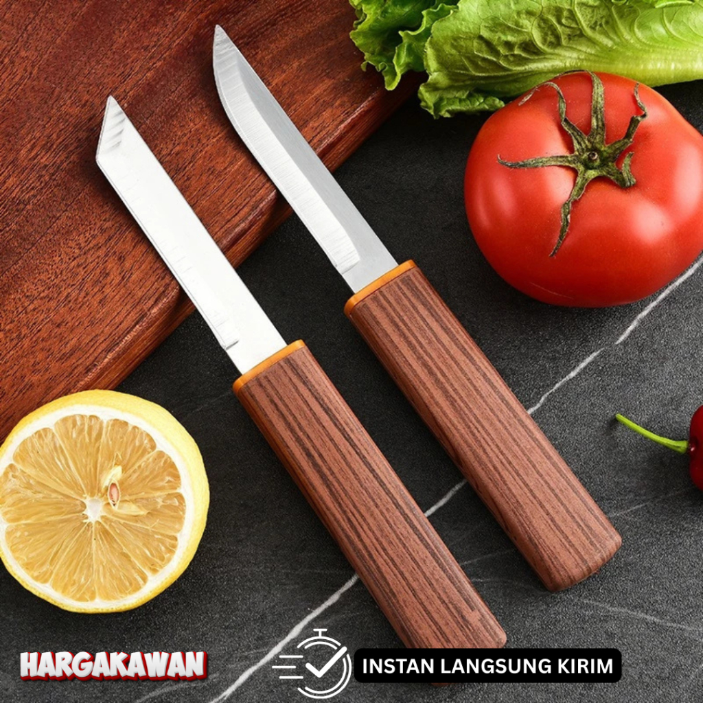 Pisau 2 in 1 Pisau Buah dan sayur Multifungsi dan praktis bisa dibawa traveling