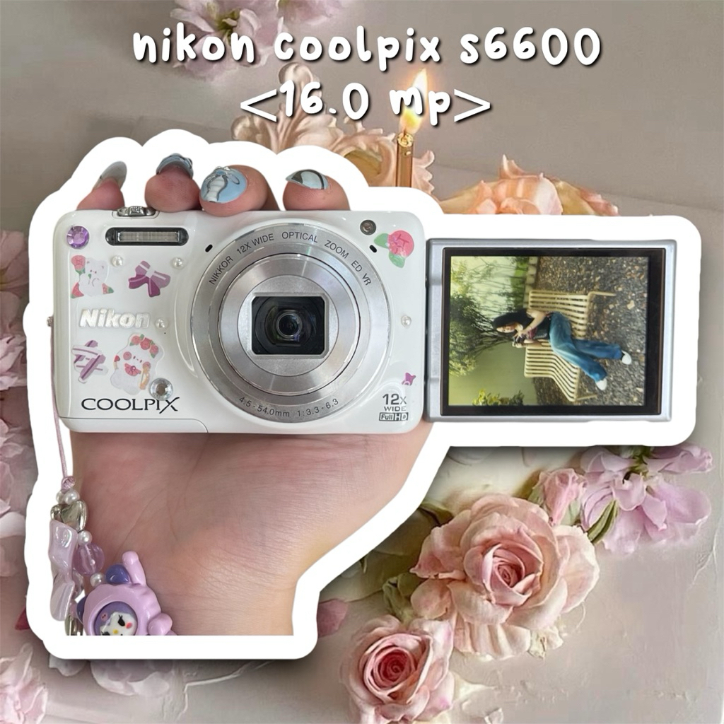 nikon coolpix s6600 flippable lcd wifi support digicam digital camera