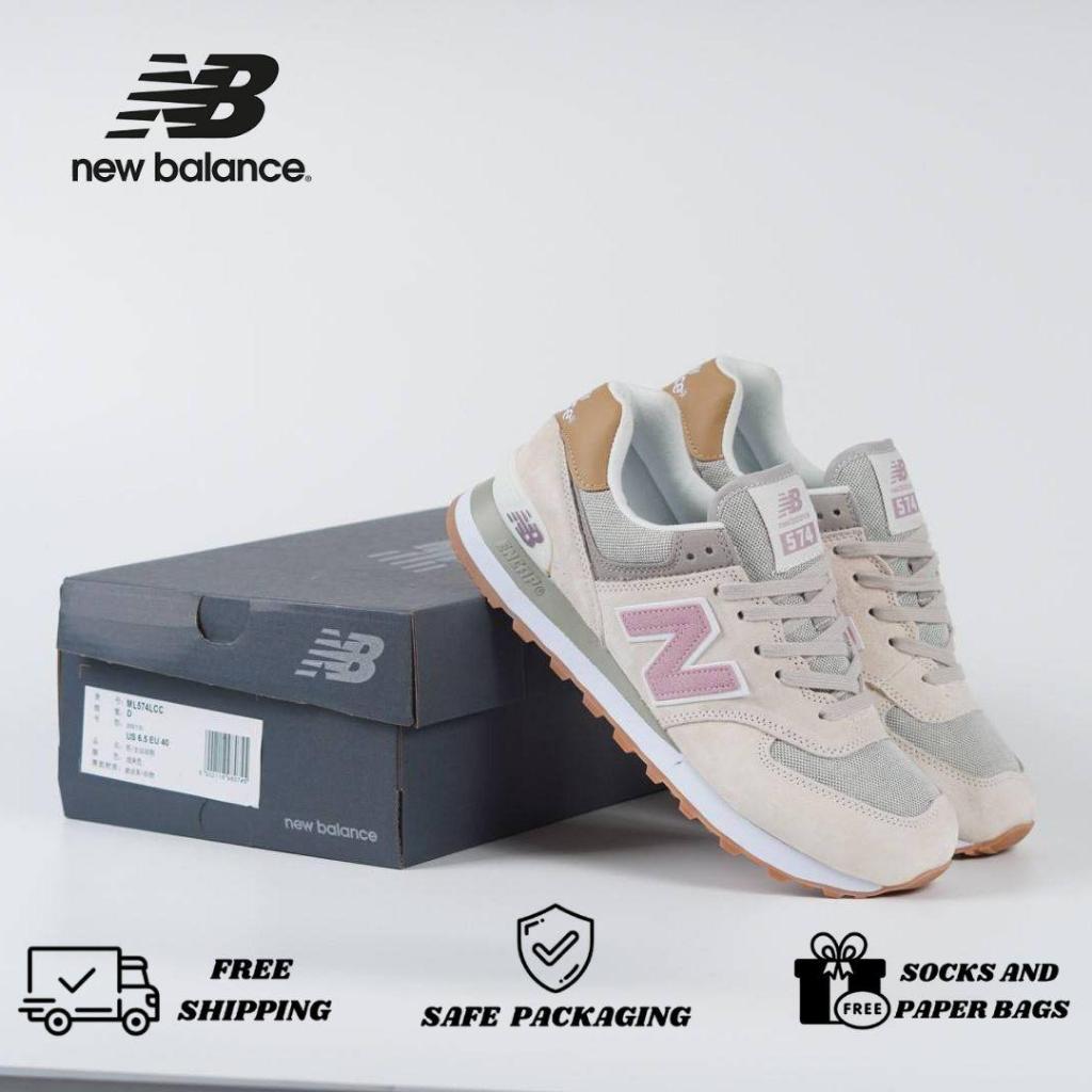 Sepatu NB574BW Beige Pink