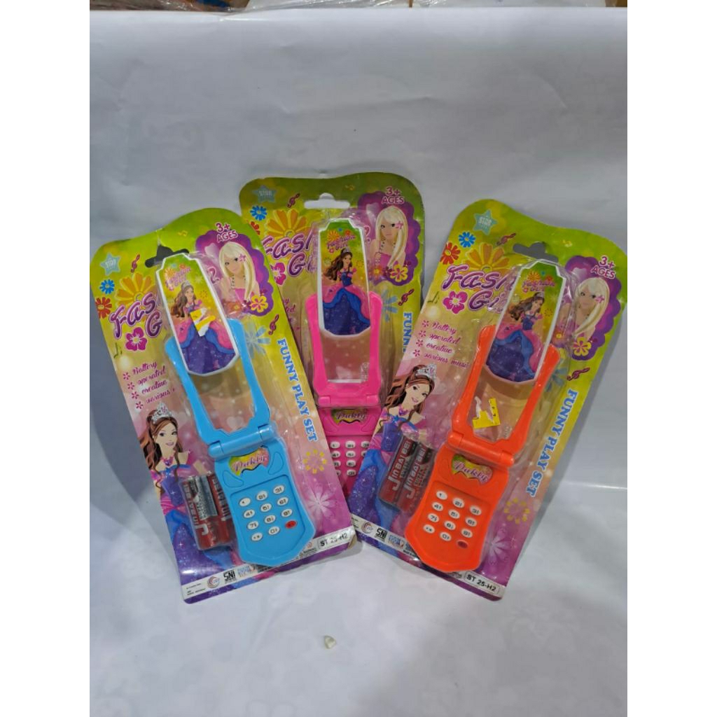 Mainan Telepon Barbie Mainan Telepon Anak Mainan Hp Barbie Free Baterai