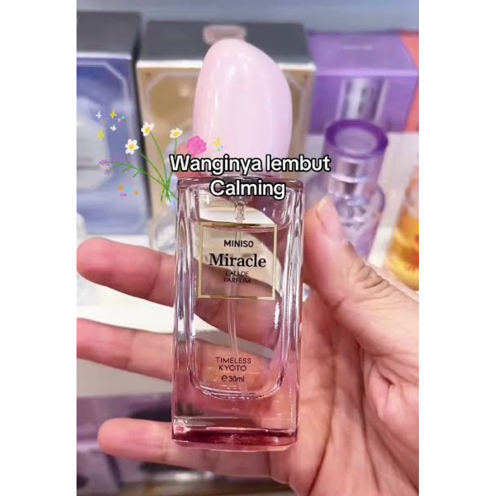 Parfum MINISO Miracle Series Parfum Beautiful Seoul Parfum Parisian Love Parfum Timeless Tokyo Parfu