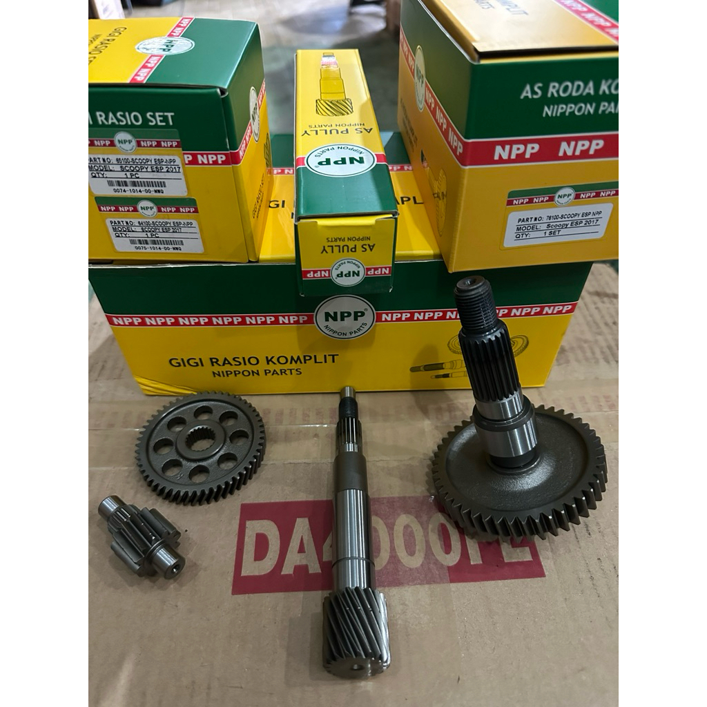 GIGI RASIO MESIN COMPLETE SCOOPY ESP 2017 KODE K93 NPP
